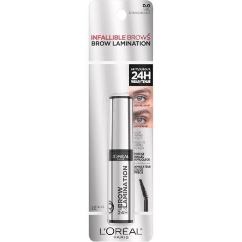 Loreal Infallible Up To 24HR Wear Brow Lamination Eyebrow Gel Clear 0.16 fl oz
