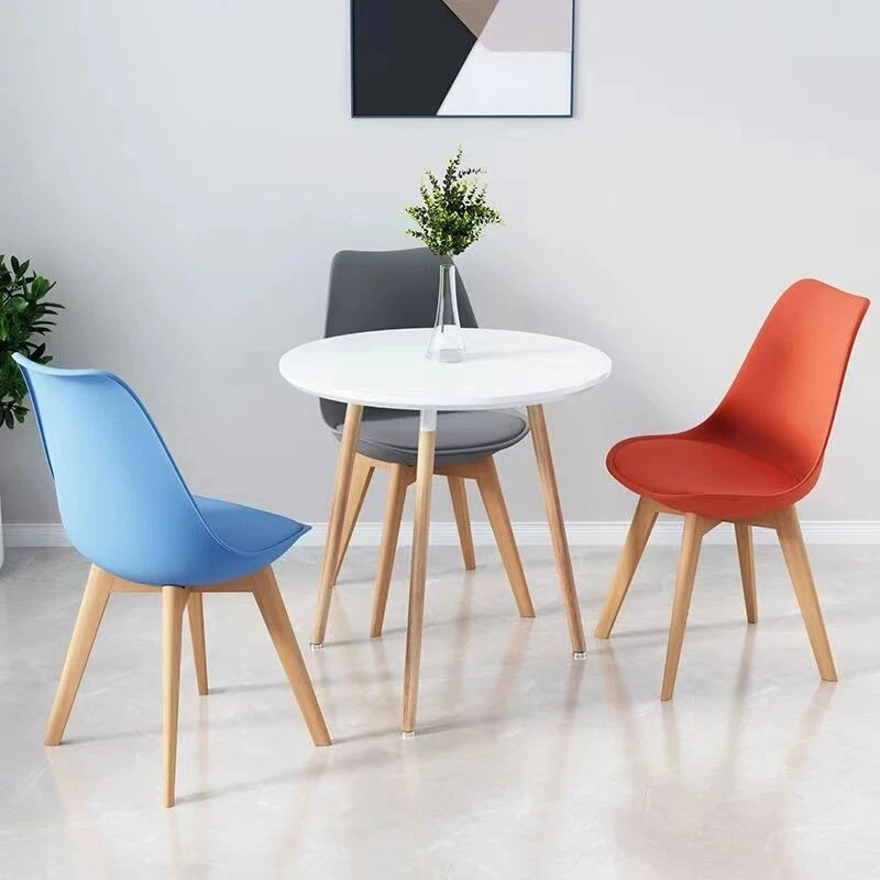 1/2/4 Set Tulpe Esszimmerstühle Designerstühle Holz Home Office Küche - Bild 2 von 4