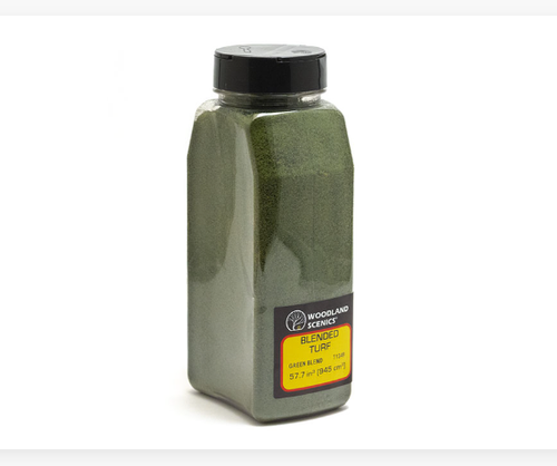 Woodland Scenics Green Blend Blended Turf 32oz. Shaker 57.7 cu. in. # T 1349 F/S - Picture 8 of 11
