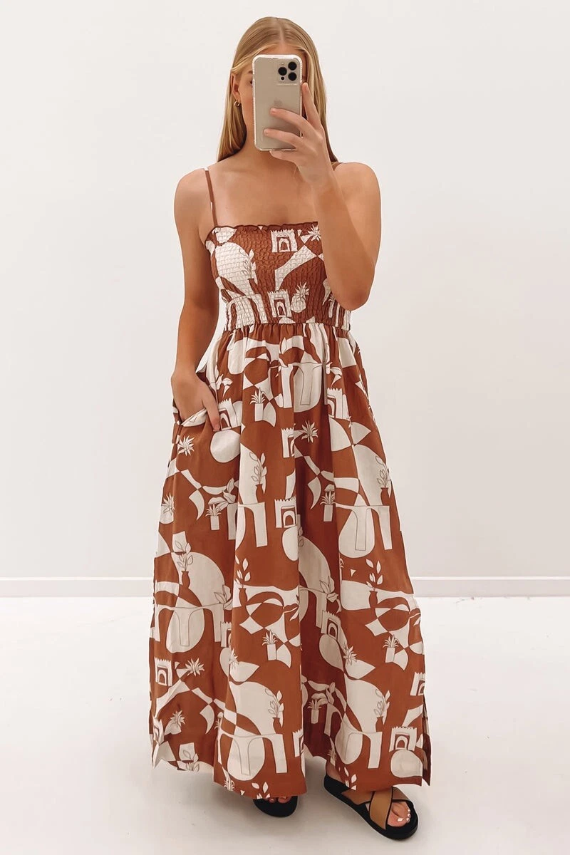 dark brown work dress Dark Brown with Embroidery & Mirror work Maxi – maltaofficial main image 0
