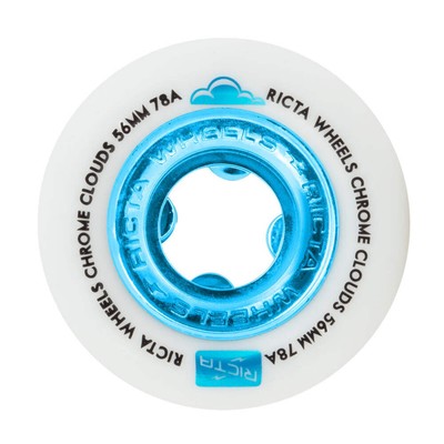 Ricta Wheels 56mm 78a Chrome Clouds Blue Skateboard Wheels