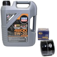 MotoröL Set 5W-30 5 Liter + ÖLfilter SK 805 FüR Toyota Corolla Carina 1.5 1.8