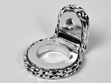 OG Lowrider Bicycle 90 Degree STEEL TWISTED Ring For SLAMMER FORKS CHROME
