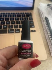 BRAND NEW CLAVUZ Gel Nail Polish FIVE Piece UV LED Soak Off NO CLEAN TOP COAT