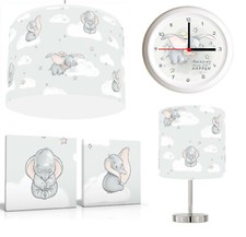 BABY DUMBO  Lampshade , Stick Lamp , Wall Art , Wall clock or Bundle Reusable