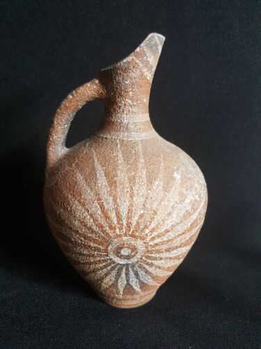 Cruche STYLE antique Crête Grèce terre cuite poterie Cretan vase 1500 BC - Photo 1/8