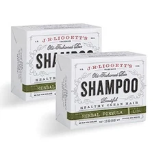 J·R·LIGGETT'S All-Natural Shampoo Bar for Hair Herbal Formula 2 Pack 3.5 Oz Bars