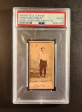 1887 N172 Old Judge Sure Shot Dunlap LKNG UP RH ABV HD #138-10 PSA4 POP 1