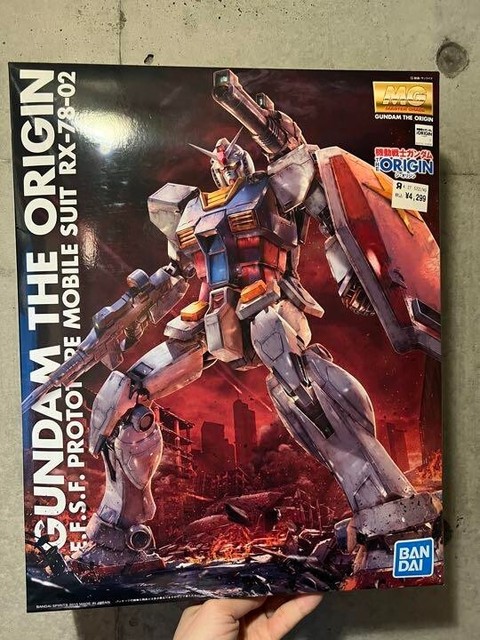 Bandai Mg The Origin 1 100 Rx 78 02 Gundam Plastic Model For Sale Online Ebay