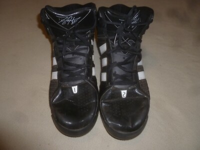 ADIDAS ADIPOWER DWIGHT HOWARD SHOES BLACK WHITE MENS 15 SNEAKERS