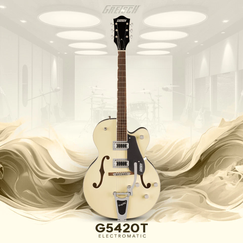 Paquete de guitarra eléctrica Gretsch G5420T electromática clásica de cuerpo hueco Foto 2 de 4