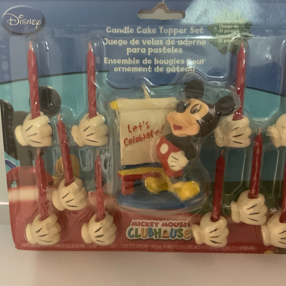 Raro Juego de 21 piezas de adorno de pastel de Mickey Casa Club de Mickey de colección Wilton Disney Mickey Mouse Foto 2 de 4