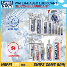 SWISS NAVY Water Personal Lubricant🍯Silicone Lube Long Lasting Glide Toy + Sex