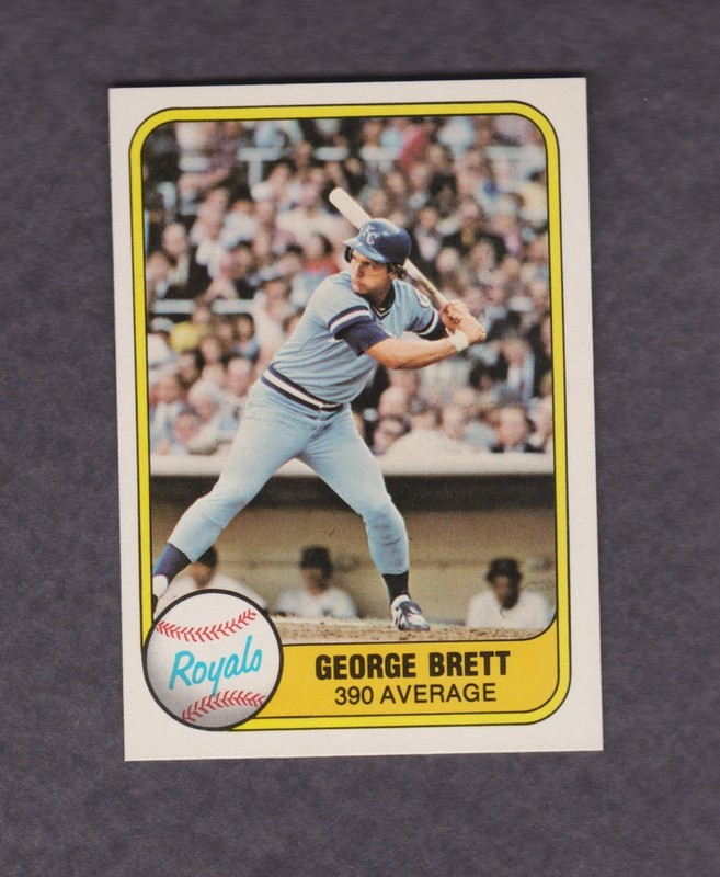 1981 Fleer Baseball Card #655 George Brett Kansas City Royals NMMT Vintage