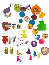 Vintage 1980s 1990's Lisa Frank Bead Mania, Doodads, Bell Charm Mixed Lot