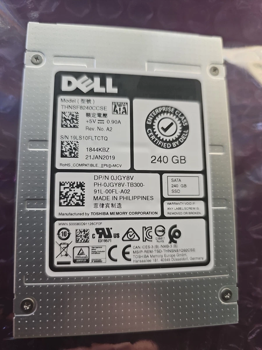 DELL - SSD 240Gb SATA en caddy LFF - DP/N : 0T1WH8