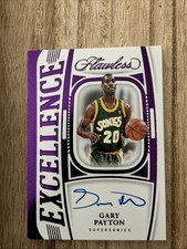 2023-24 Panini Flawless Gary Payton Excellence Signatures Amethyst /3 #ES-GPS
