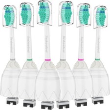 6 Pack Toothbrush Replacement Heads for Philips Sonicare E-series,