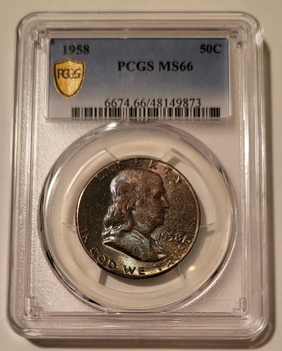MS 66 Graded 1958 Franklin Half Dollars (1948-1963) for sale | eBay