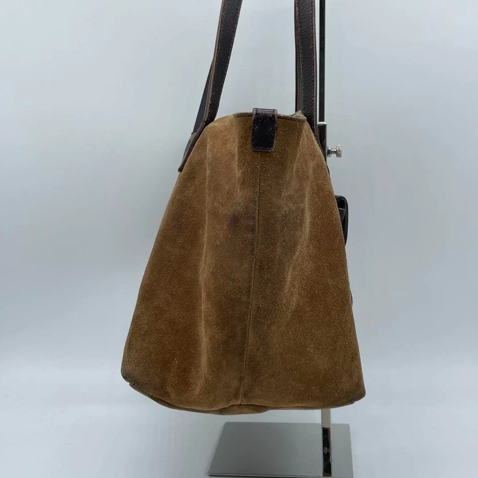 Bolso de Mano Miu Miu Archive - Bolso de Mano - Cuero Gamuza Marrón con Bloqueo Giratorio - Usado, Foto 2 de 4