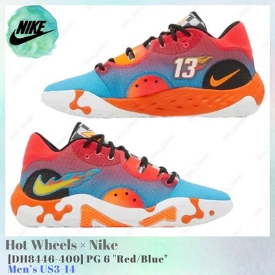 Hot Wheels × Nike PG 6 Red Blue DH8446-400 Men's US3-14 NEW