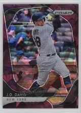 2020 Panini Prizm Tier III Burgundy Cracked Ice Prizm 22/25 JD Davis #228 nd3