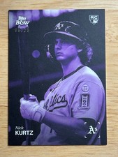 2025 Topps Black and White - NICK KURTZ RC #004 - PURPLE /25