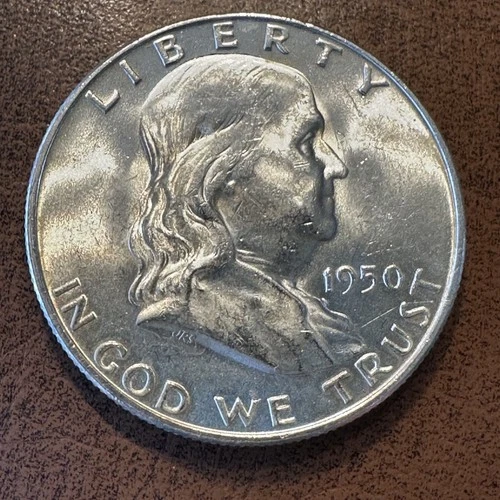 Very Choice BU 1950-D FBL Franklin Half Dollar