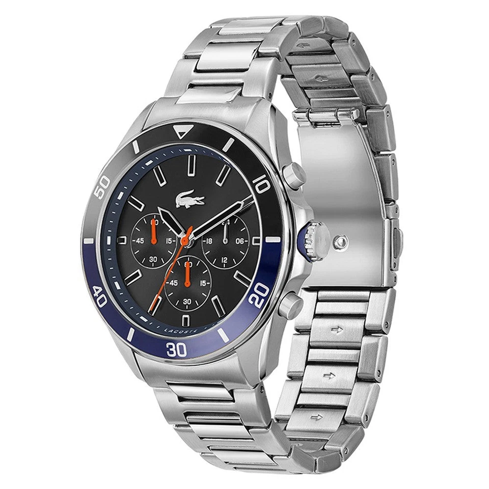 Lacoste Tiebreaker Stainless Steel Black Dial Men's Chrono Watch - 2011155 - image 3 of 4