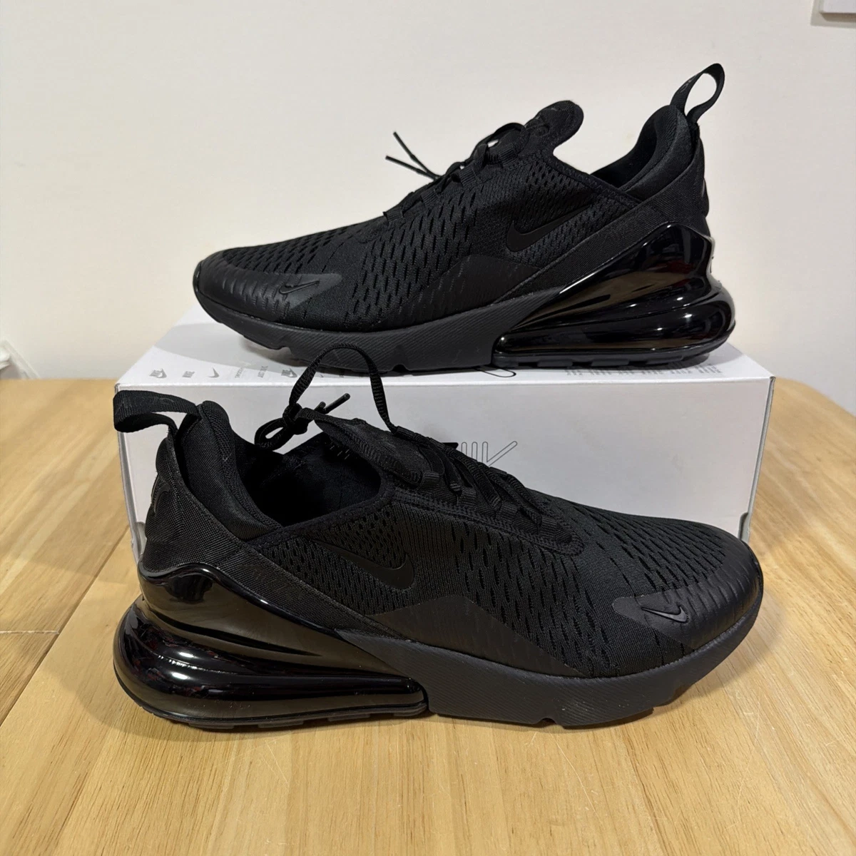 Nike Air Max 270 Low Triple Black‼️STEAL ‼️Size 10M & 11M Nike Air Max 270 Mens Fashion Sneakers in Black - 10 US  main image 2