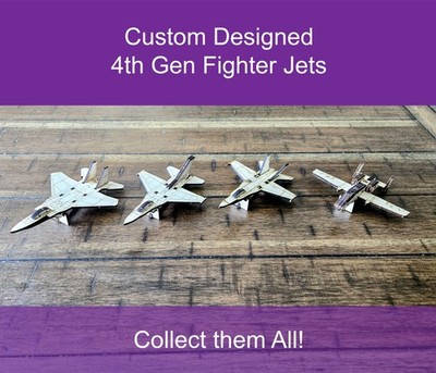 4th Gen Fighter Jet Model Kits, DIY Wood 3D Puzzle