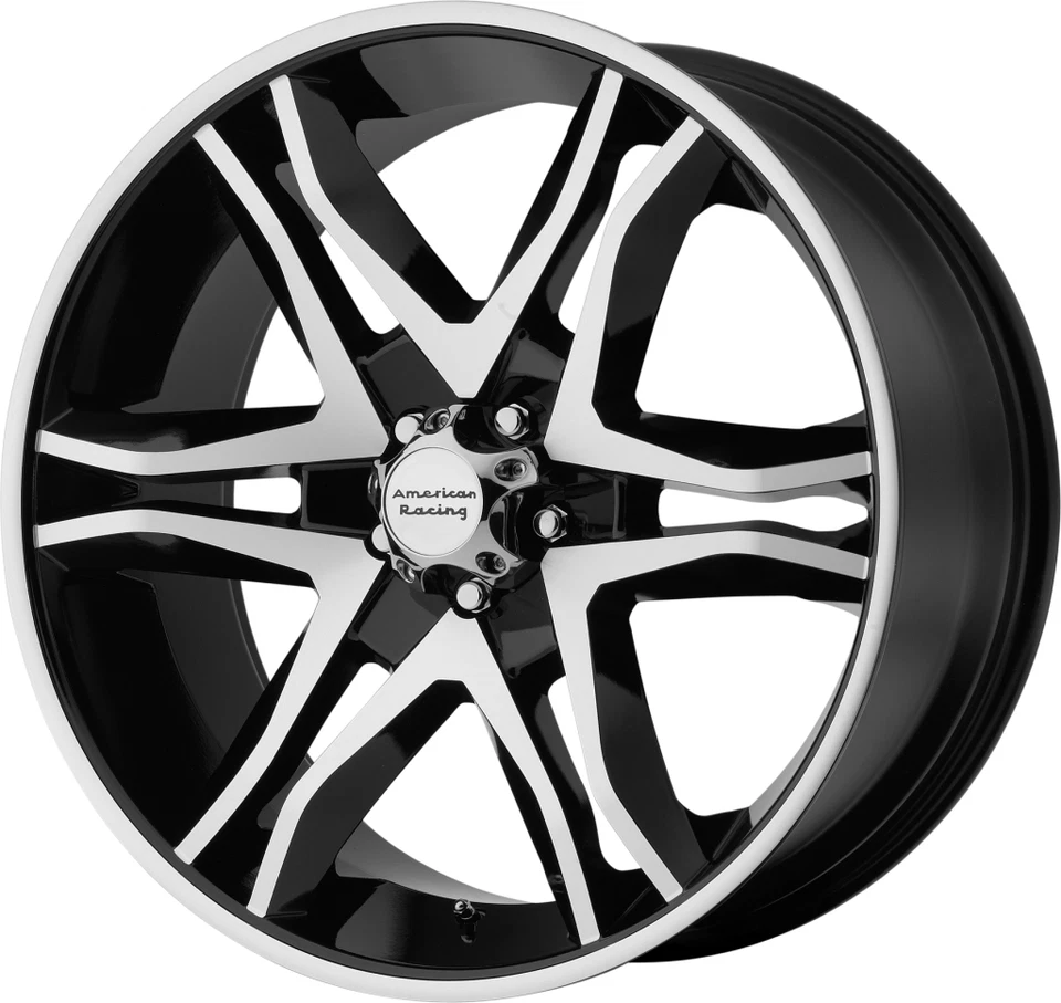 Juego 4 ruedas mecanizadas American Racing AR893 Mainline 18x8,5 6x5,5 negras 18" 12 mm Foto 3 de 4