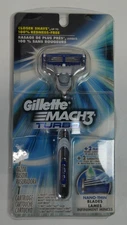 Gillette Mach 3 Turbo Metal Razor Blade Refill Cartridge Metal Shaver Handle