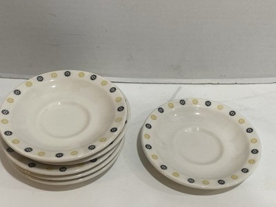 MCM Vintage Homer Laughlin Atomic Living Desert/Bread Plates 6x