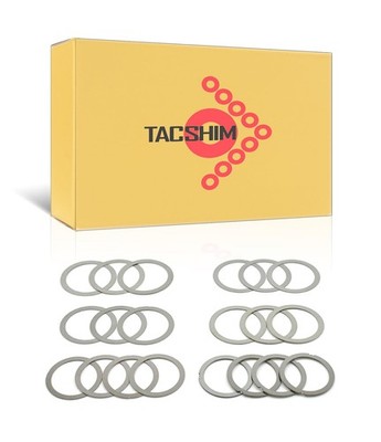 TACSHIM Small OD 1/2x28 1/2x36 Barrel Shim Kit for 9mm (20 Pack) Silver 