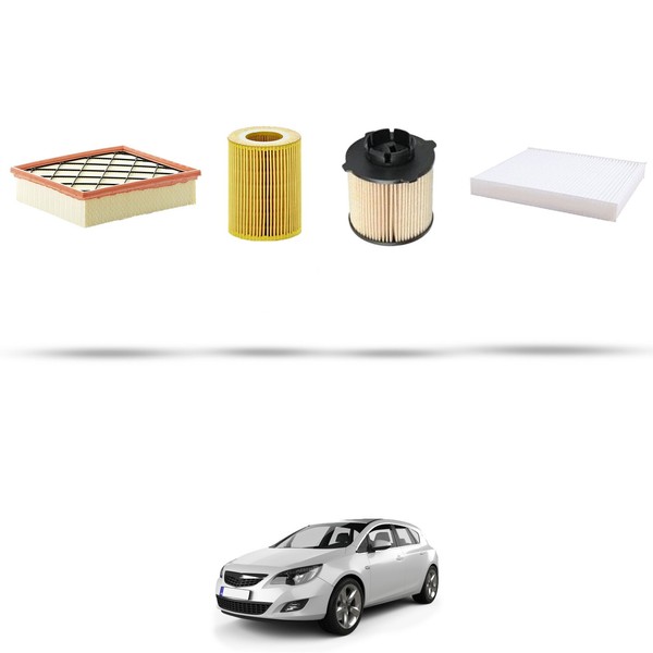 Hoffcar Wartungsset - 4 Filter FüR Opel Astra J, Gtc, SW 1.7 Cdti 96 Kw Ab 2011-image