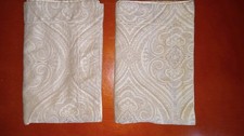 2 Fieldcrest Luxury Standard Pillow Shams, 100 Egyptian Cotton, Tan/Beige