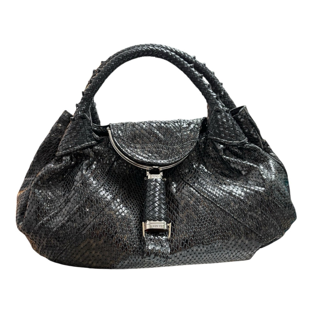ら*む様 セ－ル！FENDI SPY HOBO BAG Fendi spy Bag in Black Lizard Leather | eBay