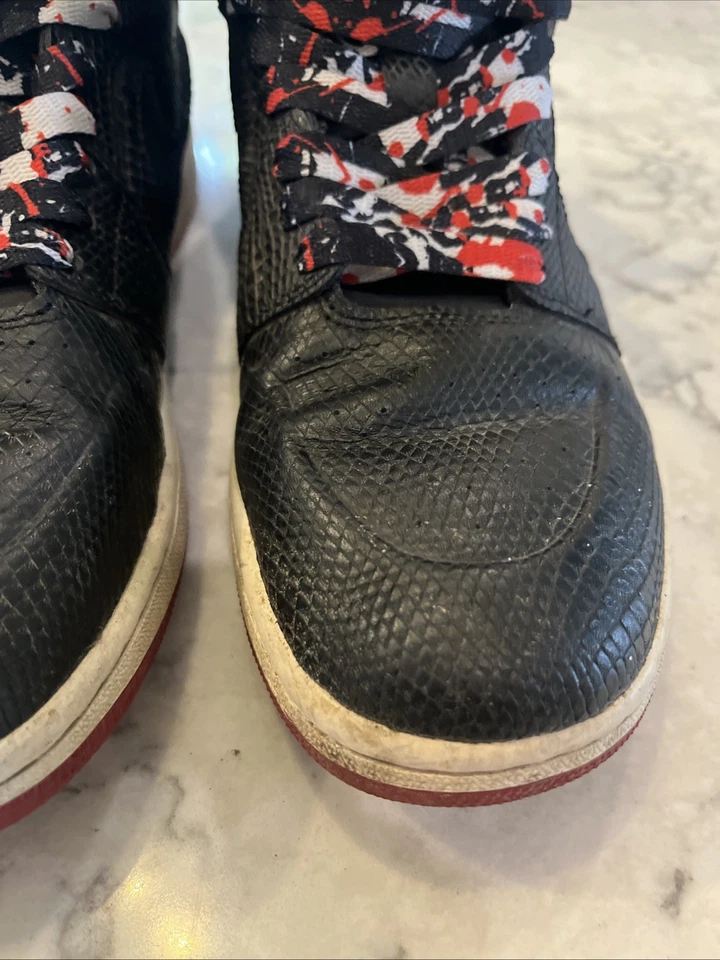 Talla 11 - Air Jordan 1 Retro Nuevo Alto Imitación Piel de Serpiente Foto 3 de 4