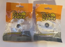 TWO Scrub Daddy Dish Daddy Dishwand Adapter Attaches Smile Face Sponge to Wand-