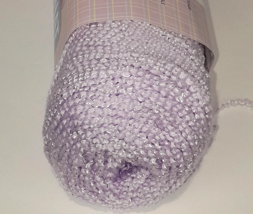 Пряжа Bernat Baby Coordinates 320 мягкая розовато-лиловая 6 унций моток помпадур акриловый нейлон - Изображение 4 из 4