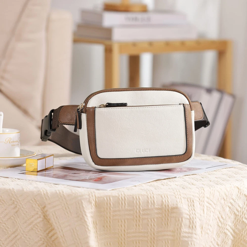Women's Adjustable Mini Crossbody Waist Belt Bag Vegan Leather