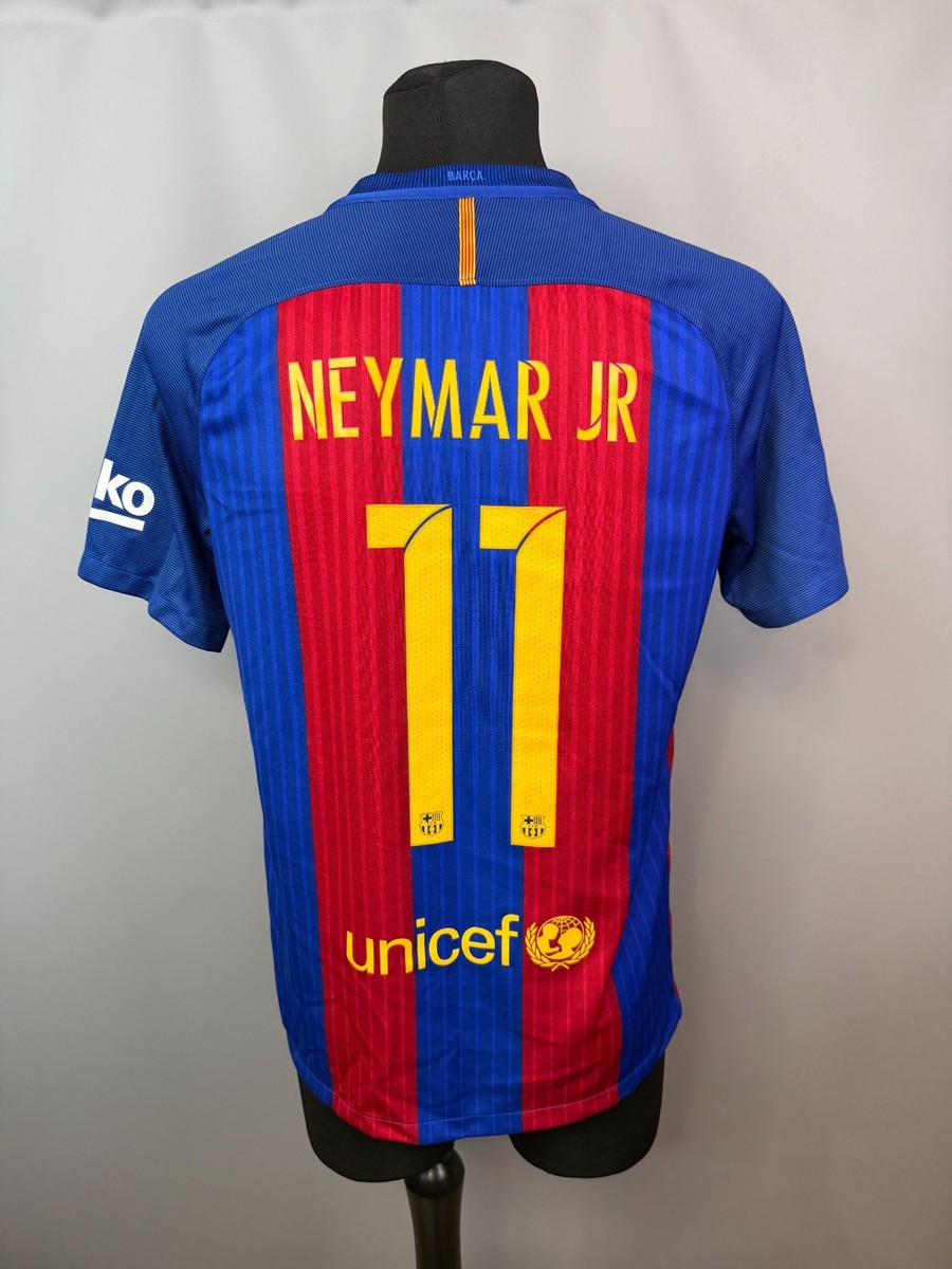 NIKE FCB バルサ ネイマール ユニフォーム 2016 オーセンティック BARCELONA 2016 2017 NEYMAR JR HOME SHIRT FOOTBALL SOCCER JERSEY