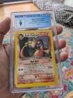 CGC 9 MINT Pokemon Team Rocket Holo Dark Charizard 4/82 SWIRL 2000 Unlimited
