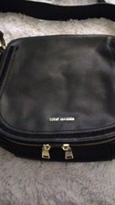 Steve Madden Black Shoulder Bag with Gold Hardware  Tassel Accent