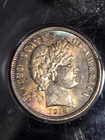 1913 Barber Dime PCGS MS62 "Rattler" Toned