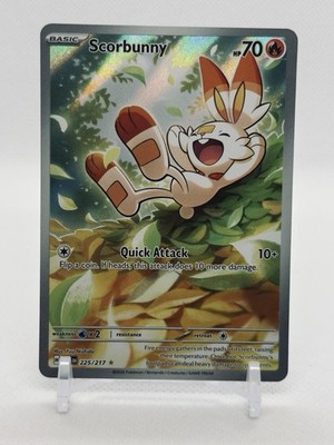 Pokémon TCG Scorbunny 225/217 Full Art Illustration Rare Holo