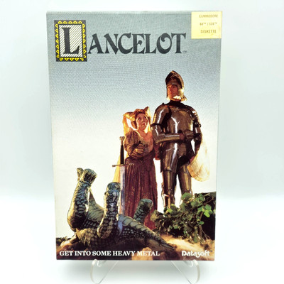 CIB! Rare! Lancelot (Commodore 64/128, 5.25'' Disk, 1988 Datasoft)   Tested!