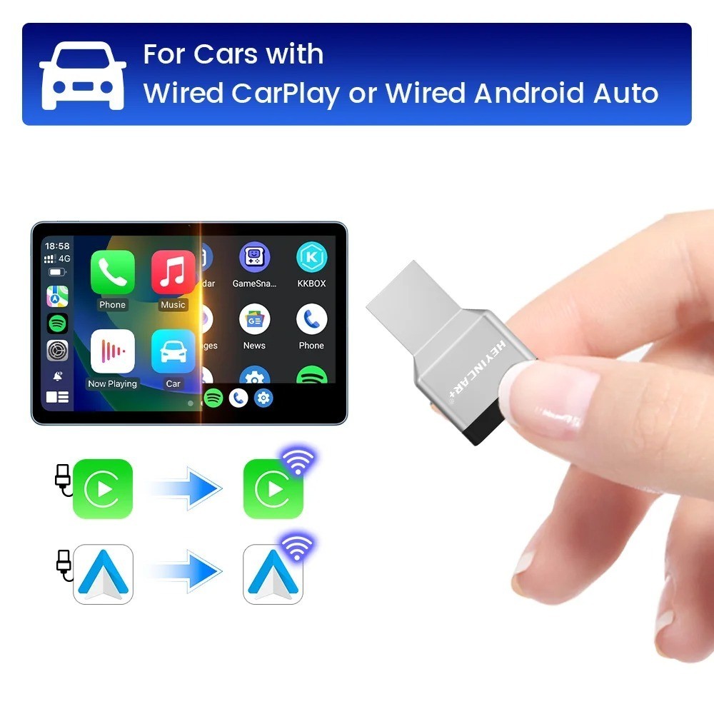 CarPlay sans fil et Android Auto : solution USB pour supprimer les câbles en voiture - 2