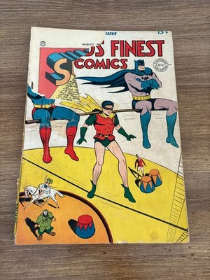 World's Finest Comics # 18 PR DC Golden Age Comic Book Superman Batman 16 J347